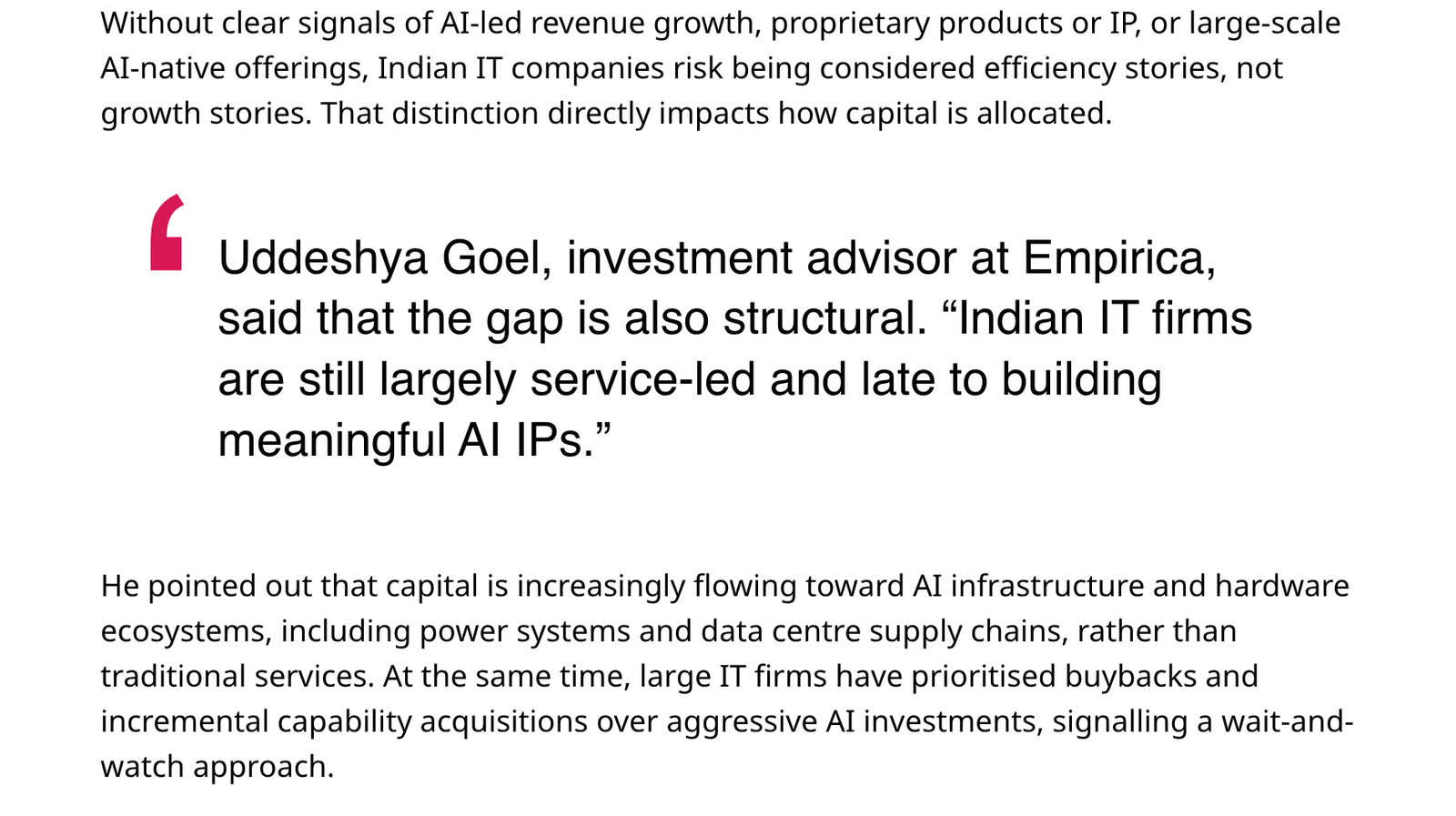 Featured views in Inc42: As global capital pours into AI-led growth, India risks being sidelined